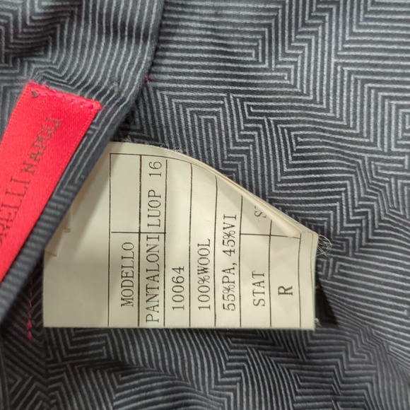 💥50% sale💥Bartorelli Napoli black wool dress slacks short sz58 #b769 - Picture 3 of 7